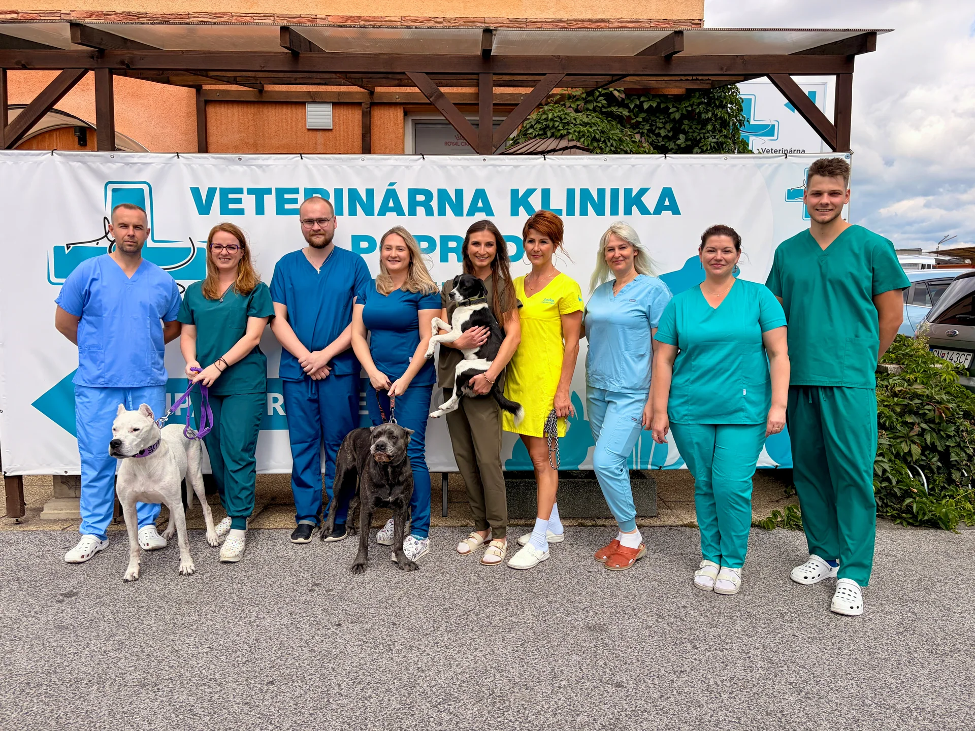 Celý tím Veterinárnej kliniky Poprad